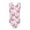 Pink Butterfly Flower, variant on FOR U DESIGNS Cherry One Piece Bathing Suit Girls 7-8 Years Old Summer Beach Swimsuit Comfy Sleeveless Swimwear Breathable Non-Snaps Bodysuit