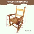 thumbnail image 2 of EBQOSK Children's rocking chair- Indoor or Outdoor -Suitable for kids-Durable OAK, 2 of 7