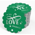 thumbnail image 4 of Inkdotpot Silver Foil Paper Hang Tags Let Love Sparkle Wedding Favor Tags 50 Piece, 4 of 7