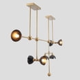 thumbnail image 3 of Stilnovo Style Seven Lights Shade Sputnik Chandelier Light Fixture Brass Chandelier, 3 of 7