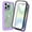 Purple, variant on iPhone 14 Pro Max Case with Built in Screen Protector,Dteck Full-Body Shockproof Rubber Hybrid Protection Crystal Clear PC Back Protective Phone Case Cover for iPhone 14 Pro Max,Black