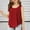 Red, variant on Girls Tank Tops Summer Sleeveless Casual Top Pleated Crewneck Tunic Cami Shirts (5-12 Years)s