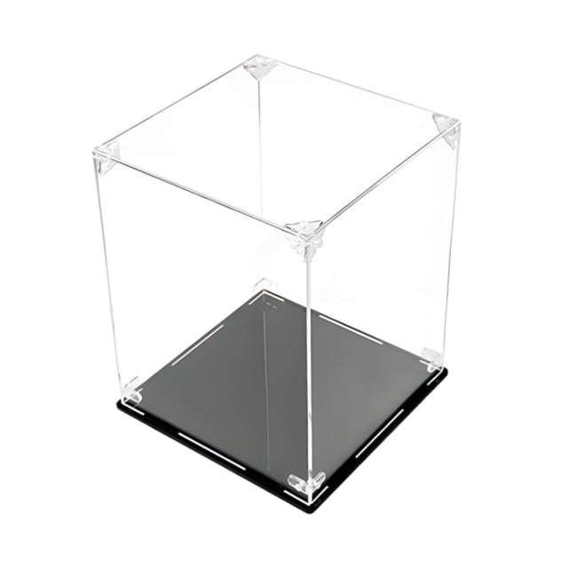 Vitrina de acrílico, vitrina protectora, vitrina de mostrador, cubo de almacenamiento transparente L