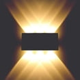 thumbnail image 1 of Aplique LED exterior, aplique LED, apliques, aplique LED exterior, aplique interior arriba y abajo Aplique LED 6W en aluminio Impermeable IP65 Luz Blanca Cálida (Negro), 1 of 5