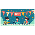 thumbnail image 3 of LUUFILx Cute Kids on Bikes Themed Triangle Banner with Stars and ONE Letter Backdrop Party Decorations Birthday Party Supplies Photography Props Happy Birthday Decor Background, 3 of 8