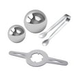 thumbnail image 3 of Estante para bolas de hielo para café, Bola de enfriamiento para Espresso, utensilios de cocina, soporte para bolas de hielo y conjunto con rizador, 2 bolas, 3 of 8