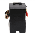 thumbnail image 4 of 2X 5-8Kg 4-Port 26 Amp Pressure Switch Control Valve Air Compressor Heavy Duty Black Automatic Pressure Controller, 4 of 8