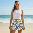 thumbnail image 3 of Yuyamidu Lemon Athletic Skort Casual High Waisted Tennis Skirts for Women Breathable Golf Pickleball Skirt with Shorts Pockets Size S, 3 of 7
