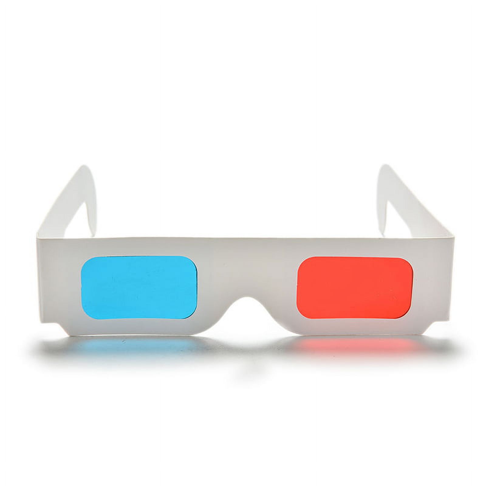 Universal Anaglyph Cardboard Paper Red Blue Cyan 3d Glasses Movie Glasses NEW - image 5 of 7