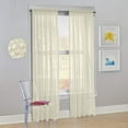 thumbnail image 3 of Modern Sheer Rod Pocket Window Curtains 2 Panels Set for Living Room Bedroom, 54W x 84L Inches, 3 of 3