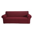 thumbnail image 1 of Funda de sofá elástica, funda de sofá elástica, antideslizante, funda de sillón, protección de muebles, funda de sofá + de cojín de asiento Vino rojo Macarena Funda de sofá elástica, 1 of 8