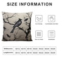 thumbnail image 5 of COMIO Throw Pillows Cover Tree Monochrome Watercolor Ink Animals Wildlife Crow Corvus Raven Darkness Gloomy Scary Caw Branch Cushion Case for Fall Home Decor, 5 of 5