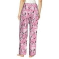 thumbnail image 3 of Naloa Cartoon Poodle Dog Print Women’s Ultra-Soft Comfy Pajama Lounge Pants with Pockets & Drawstring, 3 of 8