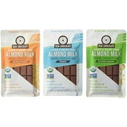 Taza Chocolate Organic Almond Milk Chocolate Variety Pack, 3Count, Vegan, Resealable Pouch, 2.5 Oz