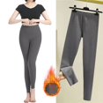 thumbnail image 2 of Women's Thermal High Waist Ankle Leggings in Soft Fleece Lining Warm Comfort Fit for Winter Casual Wear, 2 of 8