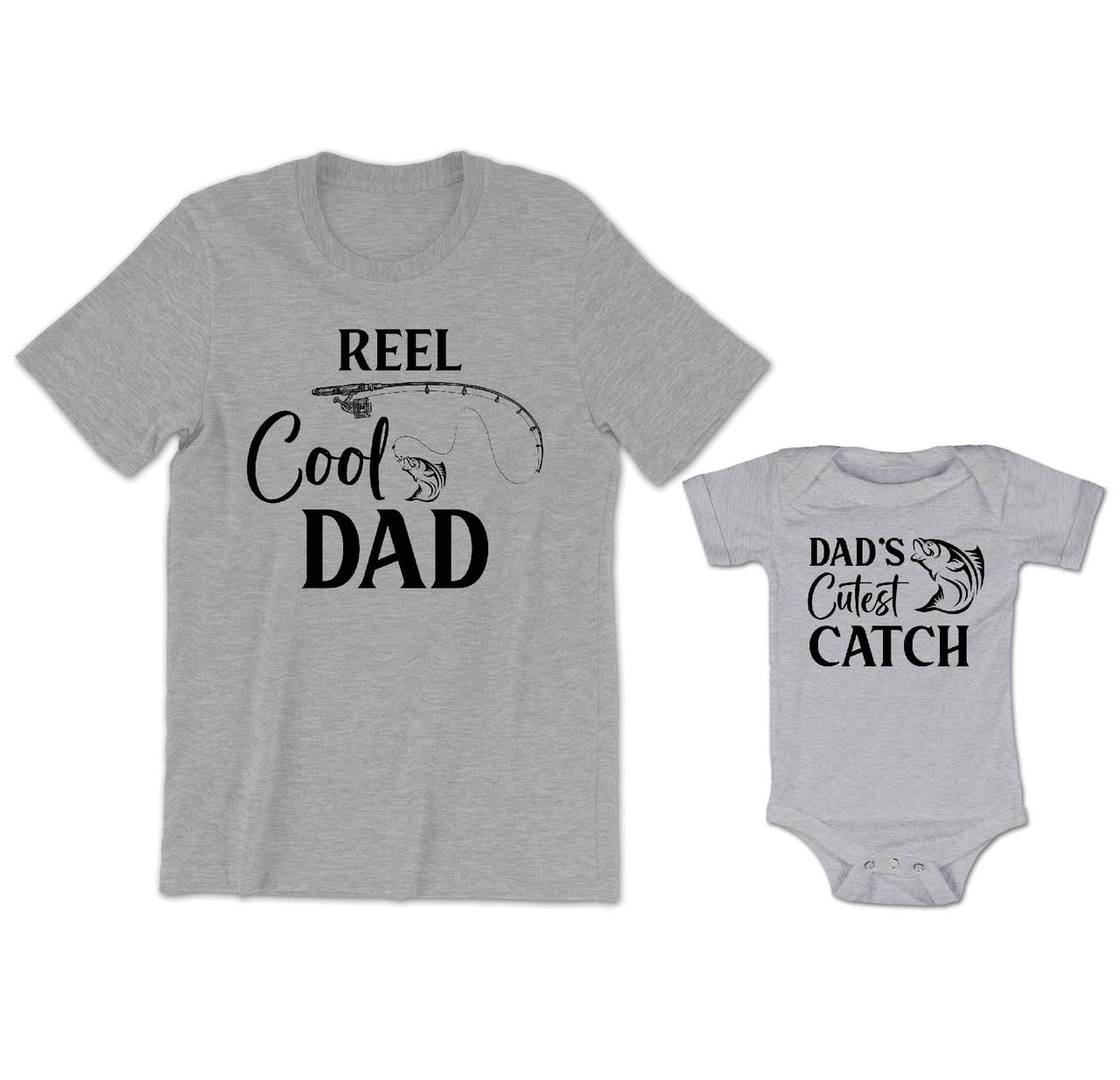Little Fish Baby Gift Set with Baby T-Shirt & Father's T-Shirt 