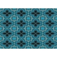 thumbnail image 1 of Ahgly Company Indoor Rectangle Patterned Butterfly Blue Area Rugs, 5' x 8', 1 of 6