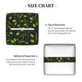 thumbnail image 5 of Gaeub Green Branch Olive Print Leather Tissue Box Cover Square,Tissue Holder,Leather Paper Case,PU Leather Tissue Box Holder Decorative for Bathroom, Home Office Decor, 5 of 7