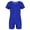Royal Blue, variant on Girls Boys Short Sleeve Unitard Athletic Gymnastic Biketard Ballet Dance Leotard Sport Bodysuit Jumpsuit Rose 6