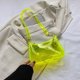 thumbnail image 4 of Bolso de hombro transparente para mujer, bolsos para las axilas, bolsos de mano de color sólido (amarillo) Ehuebsd Para Estrenar, 4 of 9