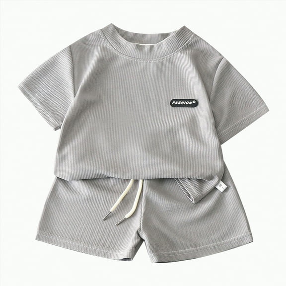 Gerichy Toddler Boys Clothes Baby Boy Outfit Sets Boys' Clothing Sets New Children Wear Summer Children Casual Suit Loose Short Sleeve Summer Clothing Sets