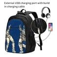 thumbnail image 2 of Wukai Disco party Astronaut Dancing Travel Laptop Backpack: Business Water-Resistant Bag with USB Charging Port, Ideal College Backpack for Men & Women, 2 of 6