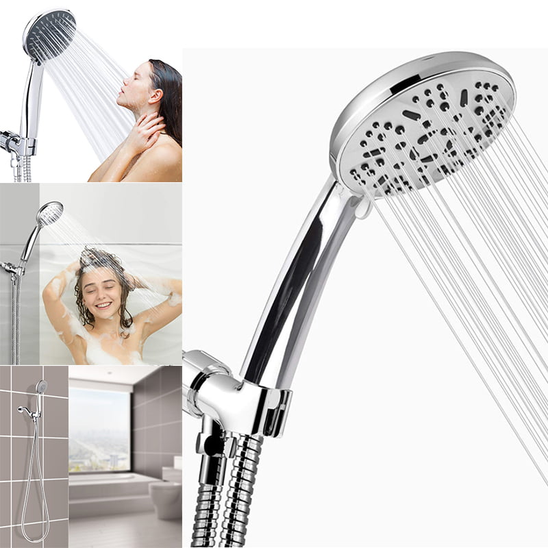 5 Setting Water Saving Multi-Function Bathroom Hand Held Shower Head & 5ft.Hose 