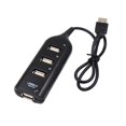 thumbnail image 2 of Adaptador divisor de 4 puertos USB .0, transferencia de alta con puerto de alimentación de 5 V Negro Sunnimix Adaptador divisor de computadora, 2 of 8