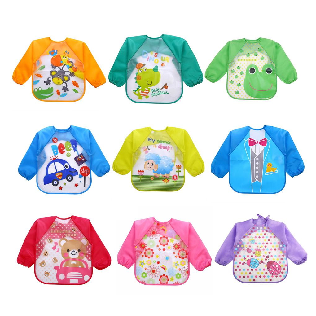waterproof baby bibs with sleeves