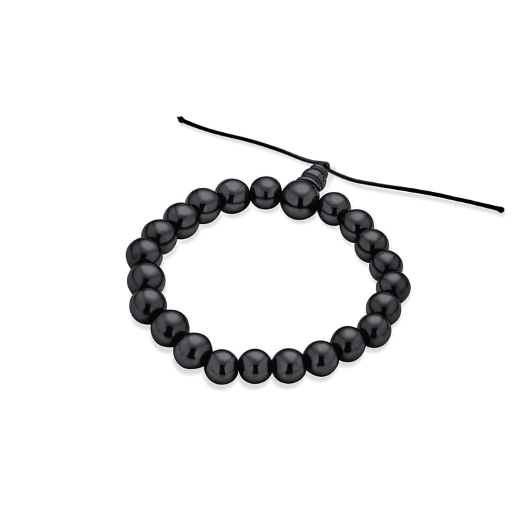 Bling Jewelry Womens Mala Prayer Hematite Bead Stretch  display picture 3