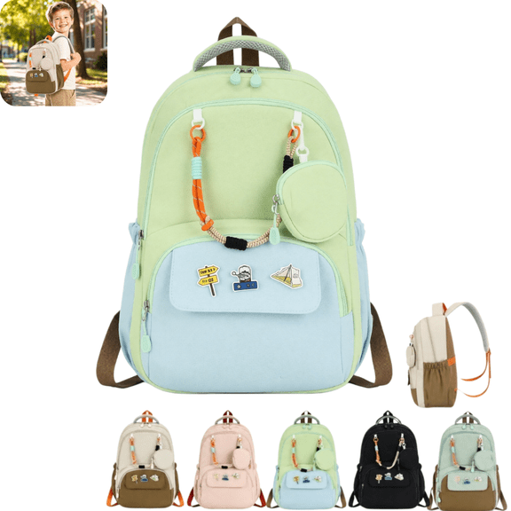 School Backpack for student,12.2×17.3"in Laptop Backpack Bookbag for Middle School College Students,Cute School Bag for Women (1Pcs)