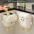 thumbnail image 2 of 2.4 Gallon/9 Liter Trash Can Kitchen Waste Bin Cabinet Door Mounted Trash Can with Lid, Under Sink Waste Container Wall Mountable Large Capacity, 2 of 7