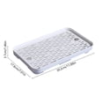 thumbnail image 3 of Bandeja de drenaje de doble capa, de plástico apto para uso alimentario, alfombrilla de secado multiusos para encimera de cocina, escurridor de tazas de té y utensilios, con bandeja superior ranurada, 3 of 6