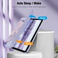 thumbnail image 5 of Fintie Case for iPad (A16) 11th Generation Case 2025, iPad 10th Generation Case 2022, Slim Shell Hard Translucent Frosted Back Stand Cover with Pencil Holder, Auto Sleep/Wake, Lilac Marble, 5 of 11