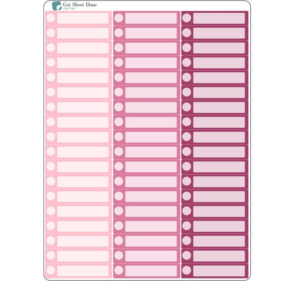 Check List Functional Box Planner Stickers / Chore Reminder Stickers/ DIY Calendar Stickers / Write In / Bullet Journaling / Bujo / Essential Productivity Stickers