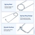 thumbnail image 2 of Uxcell 4-Pack Brooch Shape Cotter Safety Pin, M3x63mm Spring Steel Pins Quick Lock Brooch Fastener Heavy Retainer Clips, 2 of 7