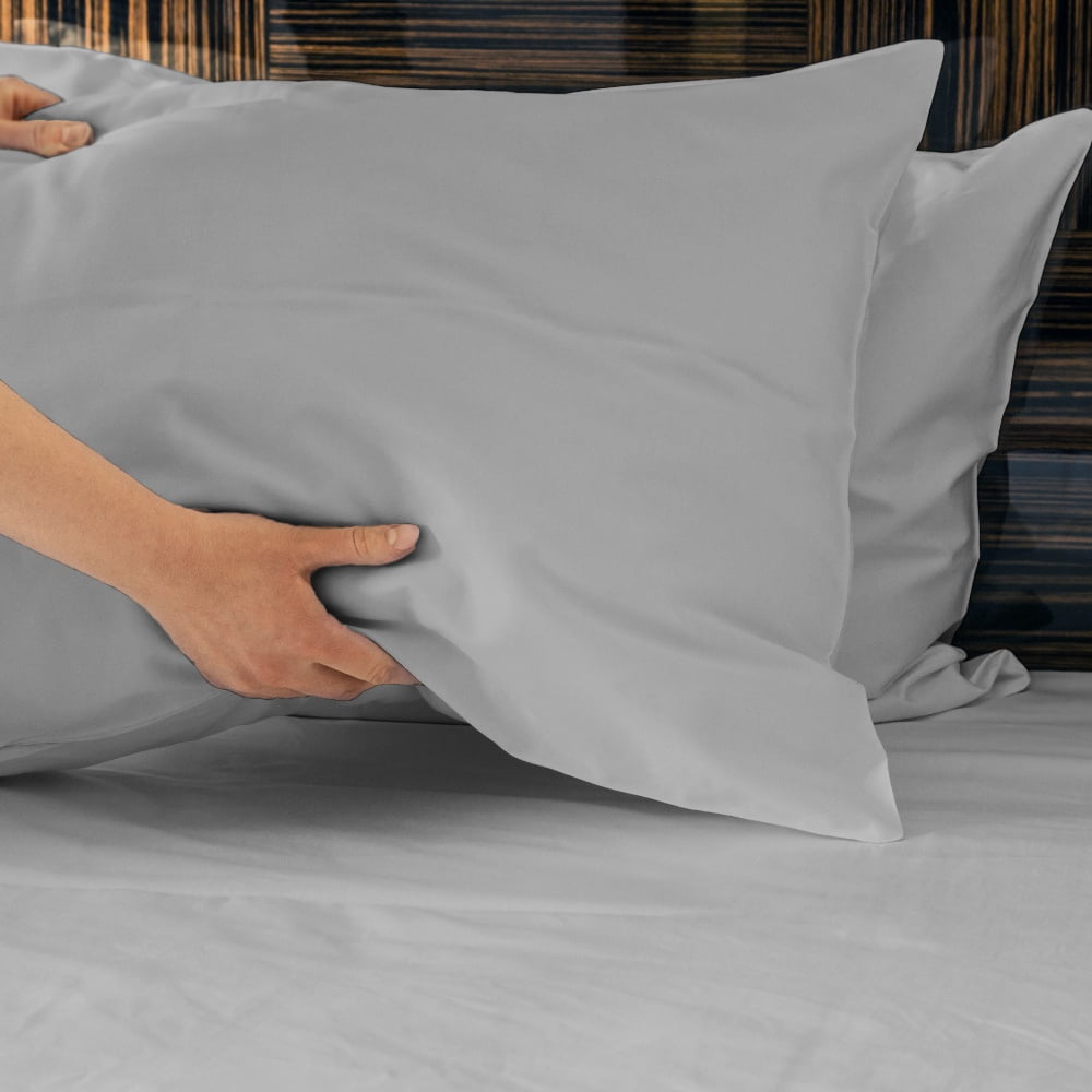 Yougu 4-Piece Sheet Set Oeko-TEX Certified,Viscose Derived from Bamboo,King sise,Light Gray