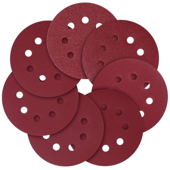 5 Inch 8 Hole 40-2000 Grit Grinding Wheel Sandpaper Kit Can Be Sanded/Polished