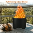 thumbnail image 3 of Smokeless Portable Fire Pit, CamberFire Pit Smokeless, Lightweight Outdoor Fireplace with Removable Ash Pan, Stainless Steel Wood Burning Fireplace Ideal for Camping, 3 of 7