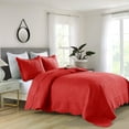 thumbnail image 2 of 3-Piece 100% Cotton Christmas Tree Oversized Bedspread Set Coverlet Set Lightweight Quilt Set TC, 2 of 8