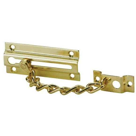 Ives 481F3 Chain Door Guard in Bright Brass