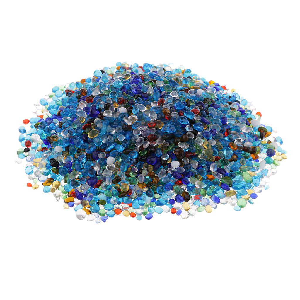 500Pieces Glass Crystal Marbles Beads for Vases Bowl Filler Gems Aquarium Decor 