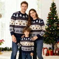 thumbnail image 5 of AUNVITO Women&Men's Family Christmas Sweater Reindeer Snowflake Knit Pullover for Festive Matching Cozy Family Outfits, 5 of 9