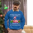 thumbnail image 5 of Christmas Sweatshirt, I Want a Flamingo for Christmas Funny Holiday Sweatshirt, Flamingo Lover Sweatshirt, Cute Bird & Gift Design, Best Friend Gift for Her, 5 of 5