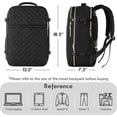 thumbnail image 4 of Travel Backpack for Women, Carry On Backpack Airline Approved with 3 Packing Cubes,Laptop Backpack with USB Charging Port, Casual Daypack for Weekender Business, 4 of 9