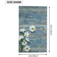 thumbnail image 4 of GZHJMY Fall Daisy Flower Bath/Pool/Beach Towel, 32 in x 52 in, Rustic Wooden Board Super Soft Microfiber Towel for Travel Swimming Pool Beach Spa, 4 of 7