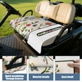 thumbnail image 4 of Colorful Flowers Golf Cart Seat Protector 51" x 31" for EZGO Yamaha Club Car Icon Front Bench Microfiber Towel, 4 of 8