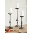 thumbnail image 2 of Signature Design by Ashley Casual Eravell Candle Holder, Set of 3, Pewter Finish, 2 of 6