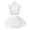 White, variant on Alvivi Kids Girls Shiny Ballet Dance Outfits Gymnastic Shirt Crop Top and Tutu Skirt Bllerina Costume Black 14