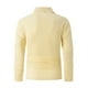 thumbnail image 4 of Blusa y camisa de manga larga con cuello vuelto para hombre, camisa deportiva de color liso con solapa y cremallera, blusa de manga larga con solapa para hombre, 4 of 8